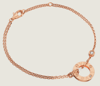 러브 체인 팔찌 다이아