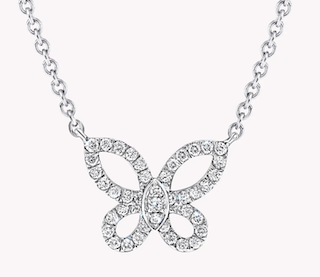 미니 버터플라이 실루엣 목걸이