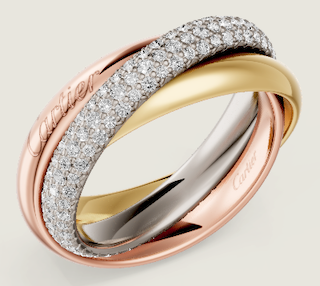 트리니티 링 미디엄 세미 파베 3.2mm