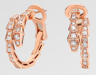 세르펜티 이어링 파베