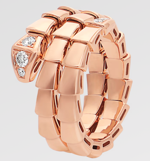 세르펜티 바이퍼 2줄 링 다이아 