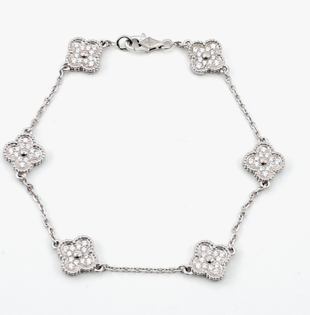 스윗 6모티브 팔찌 파베