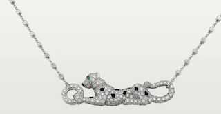 팬더 목걸이 파베