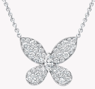 버터플라이 목걸이 파베