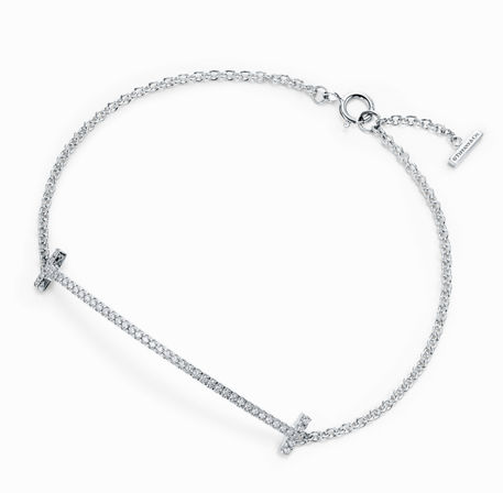 T 스마일 팔찌 파베