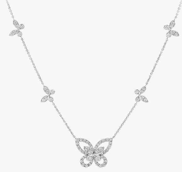 멀티 버터플라이 실루엣 목걸이