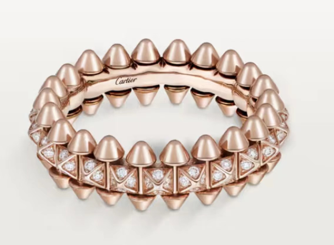 클래쉬드 링 스몰 파베 