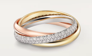 트리니티 스몰 링 세미 파베 2.5mm