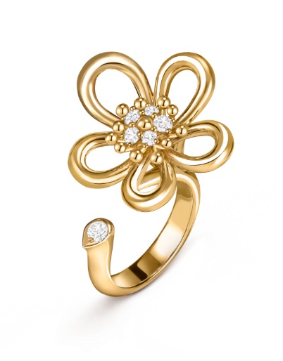 플라워 레이스 링