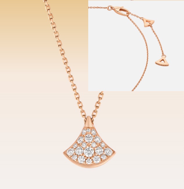 디바스 드림 영고리 세모 목걸이 파베