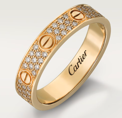 러브 링 스몰 파베 4mm