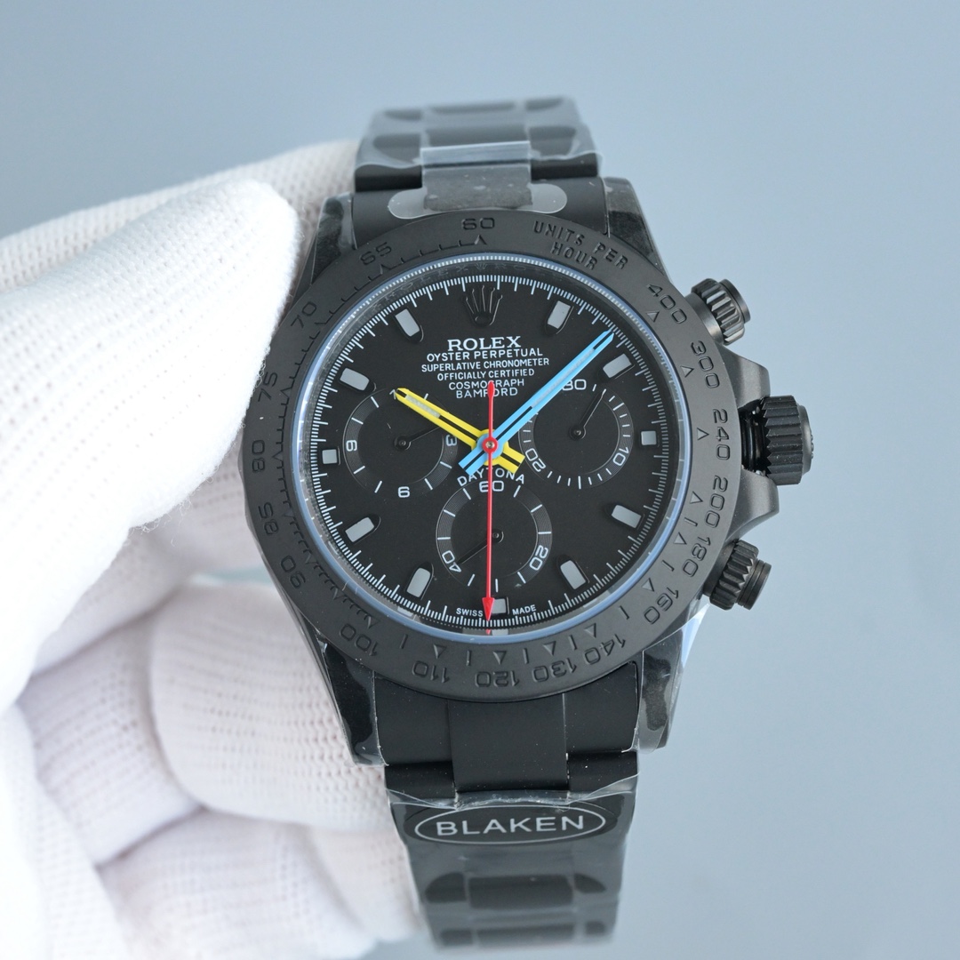 BLAKEN 롤렉스 6세대 데이토나 카본 블랙 40mm