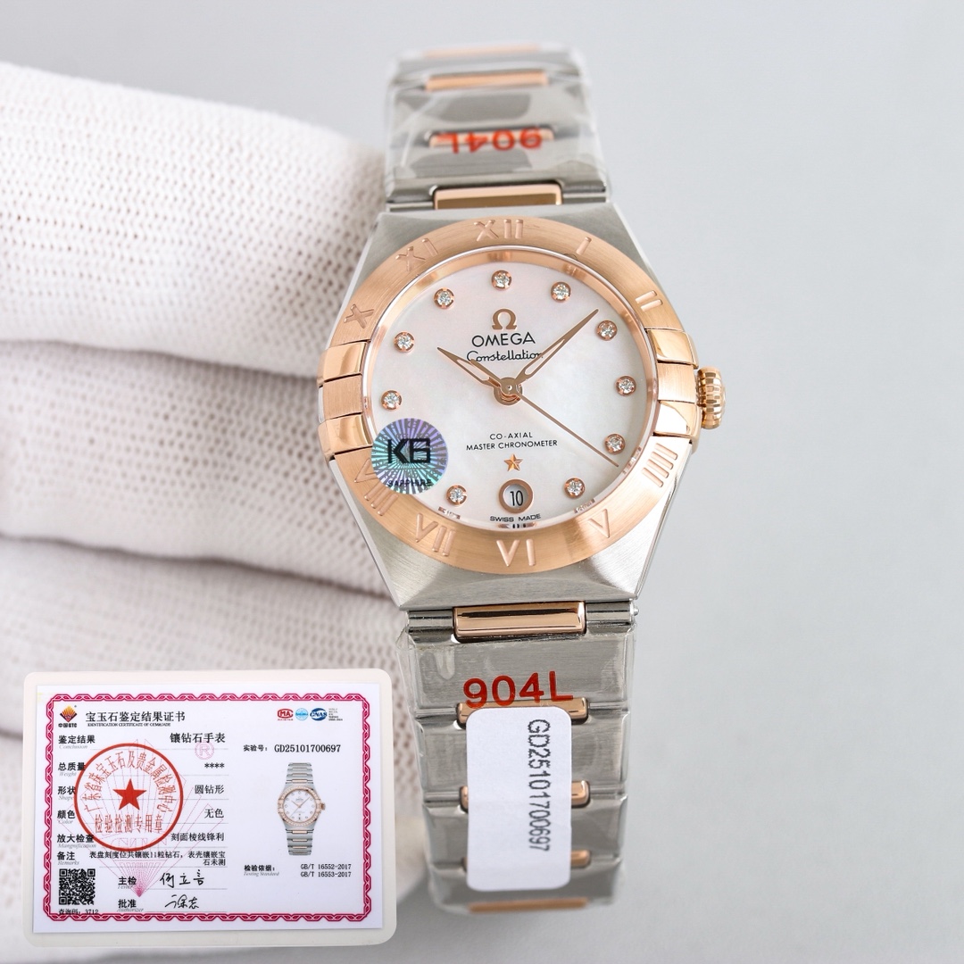 K6팩토리 오메가 콘스텔레이션 5 (29mm)VS 등급 다이아몬드 세팅 