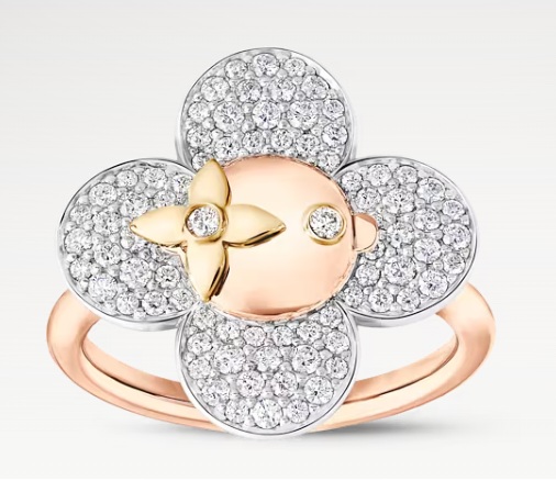 비비엔 반지, 3가지 골드와 다이아몬드 링