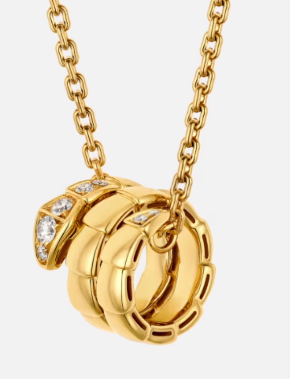 세르펜티 바이퍼 네크리스 머리꼬리 다이아 